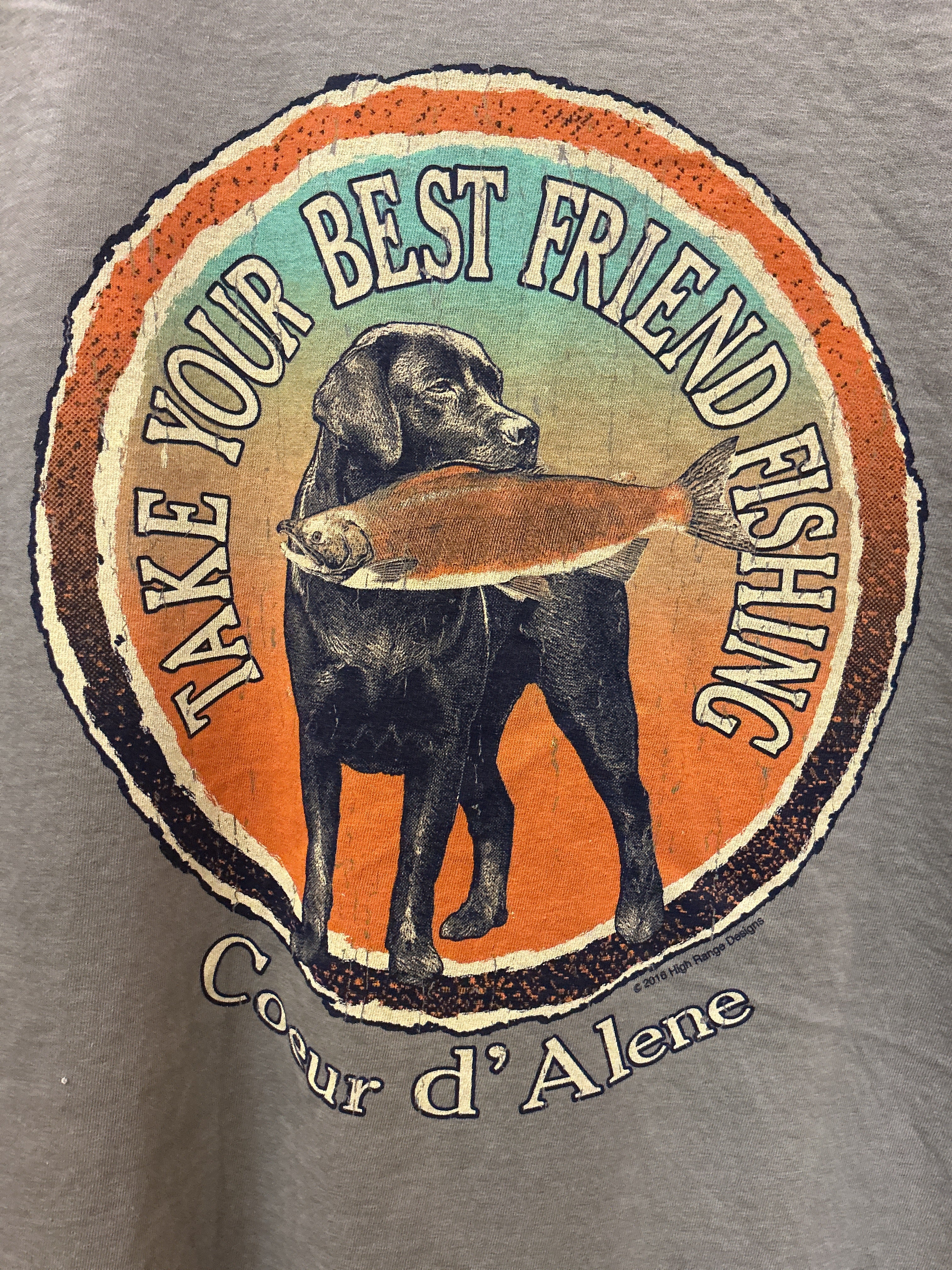 Salmon/Black Lab TShirt